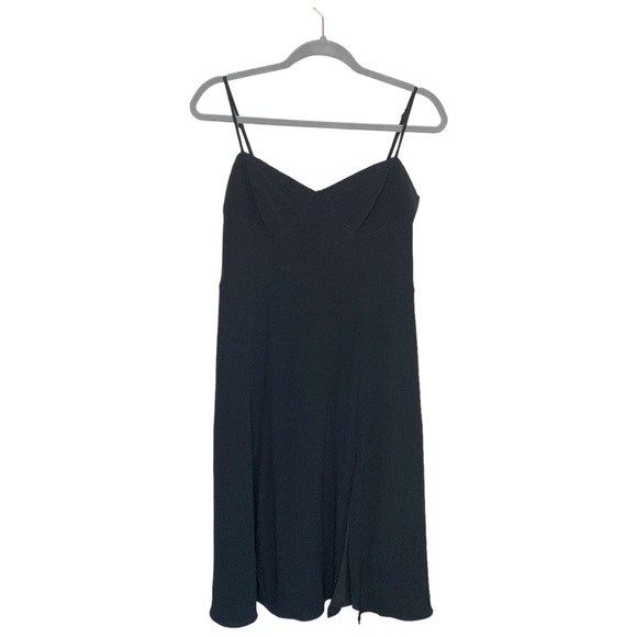 Sunday Best Aritzia Viola Midi Dress Slit Black Large - Picture 4 of 11